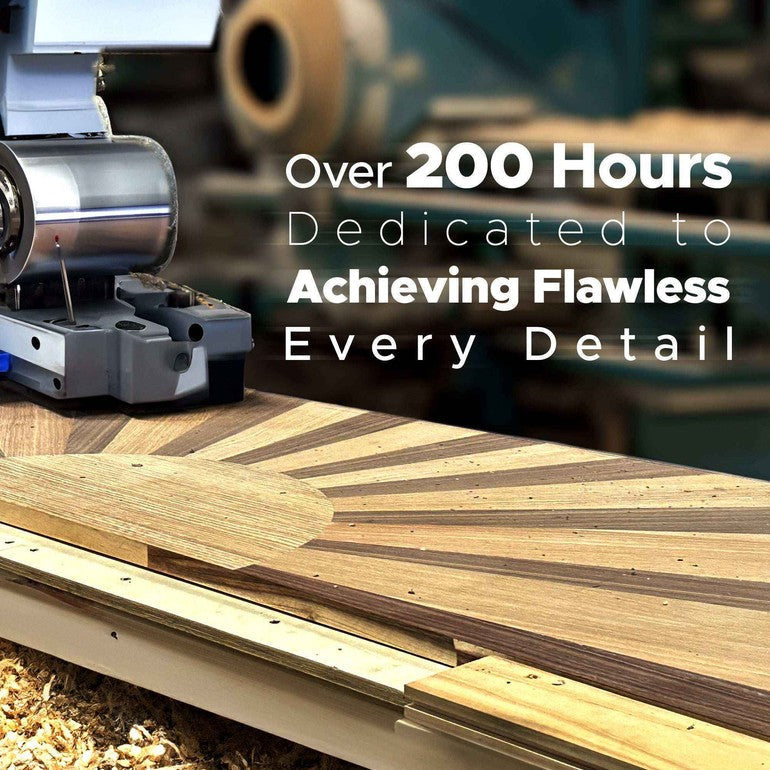 Sunset Solid Wood Bed Frame With Headboard