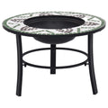 NNEVL Mosaic Fire Pit Green 68cm Ceramic
