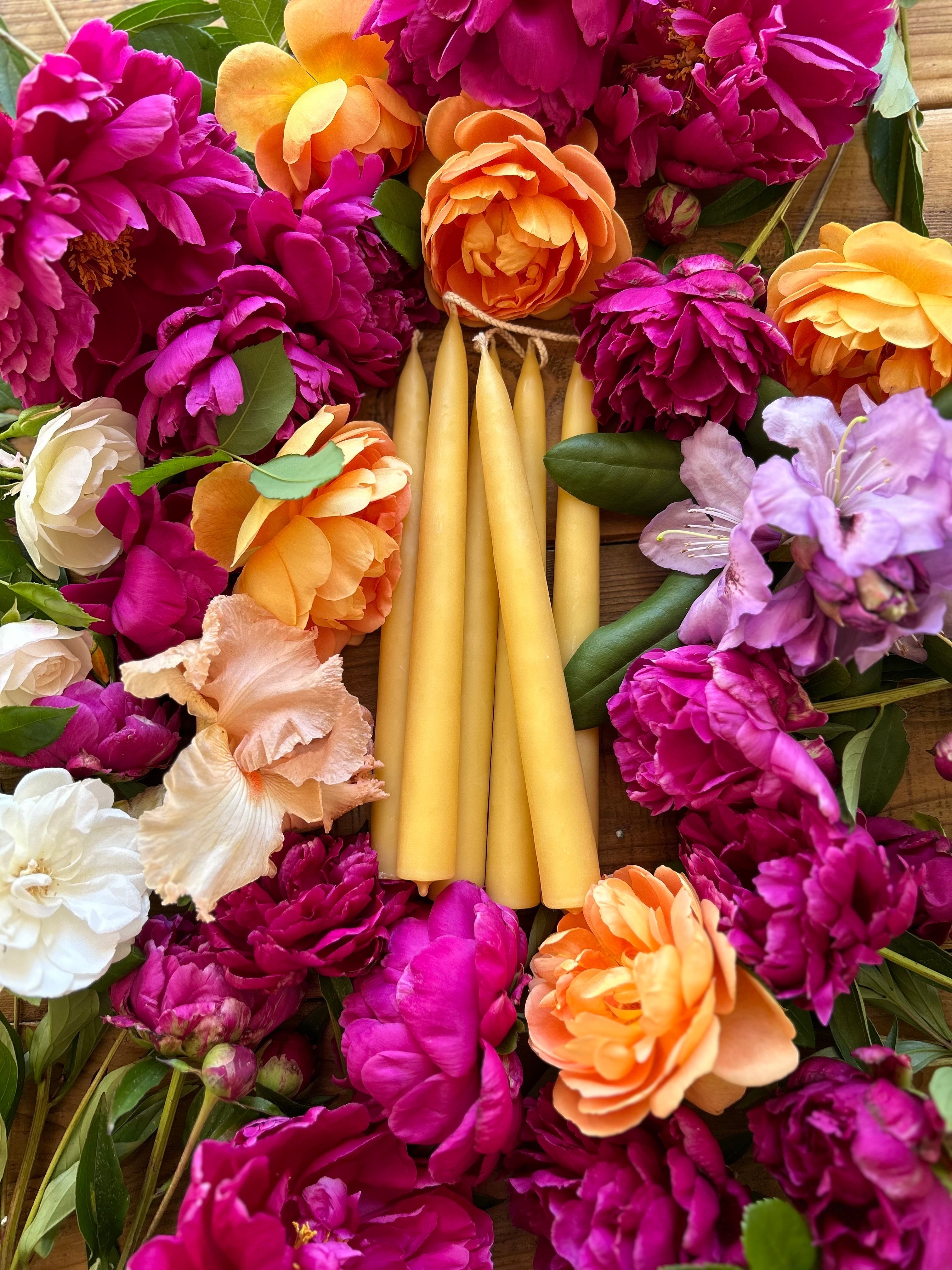 Hand Dipped 9" Taper Candles