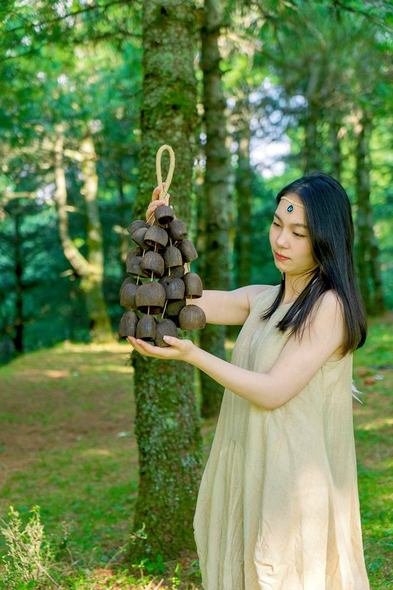 Seed Shaker | Handmade Salin Water Bellwood Seed Shell Hand Bell – Natural Rainforest Decor